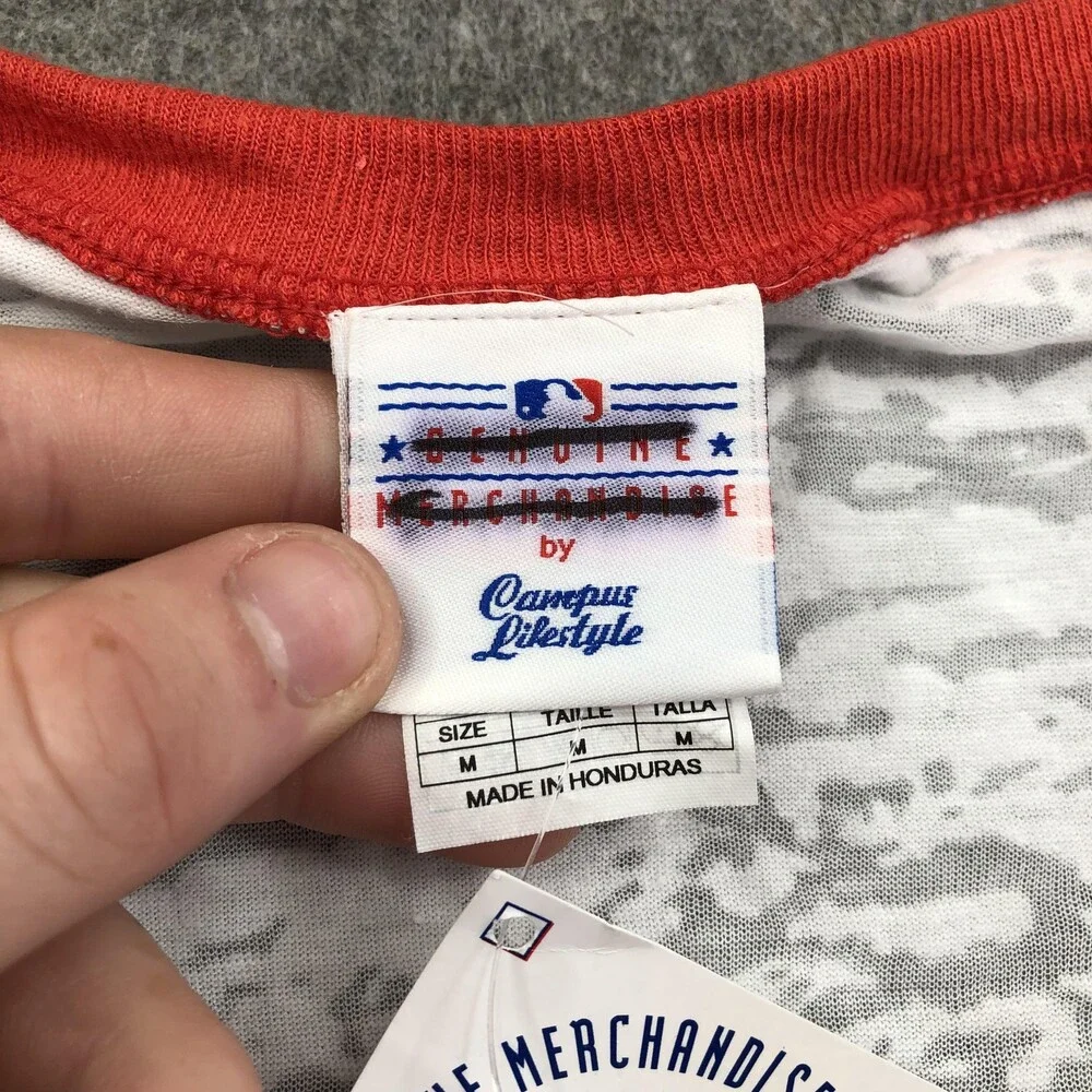 Washington Nationals Shirt Womens Medium White MLB Baseball Genuine Merchandise
